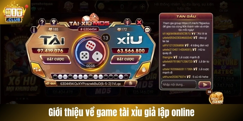 Giới thiệu về game tài xỉu giả lập online
