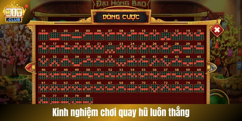 Kinh nghiệm chơi quay hũ luôn thắng