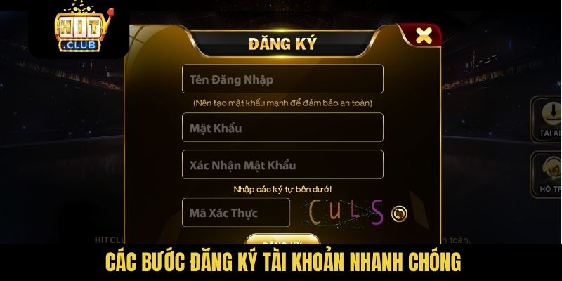 Các bước đăng ký tài khoản nhanh chóng