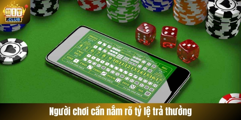 Người chơi cần nắm rõ tỷ lệ trả thưởng